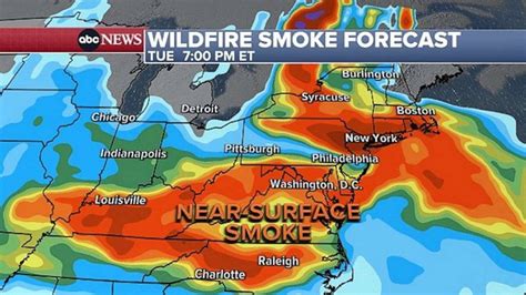 ABC News. . Smoke map ohio
